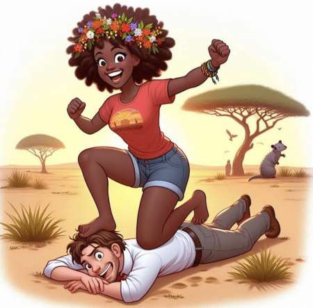 Soumis blanc 66a pour une femme AFRICAINE — photo 2