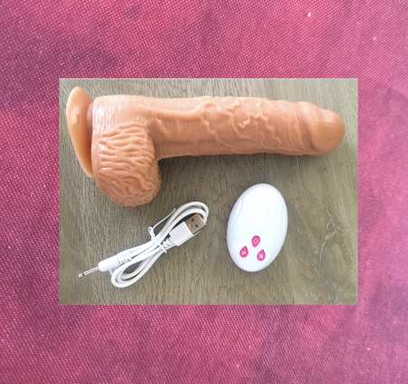 Gode vibrant télescopique - télécommande - sextoy