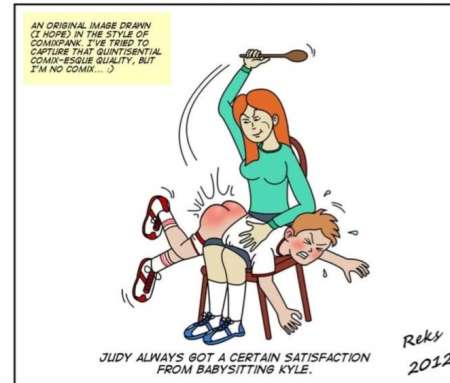 Merite la fessée déculottée