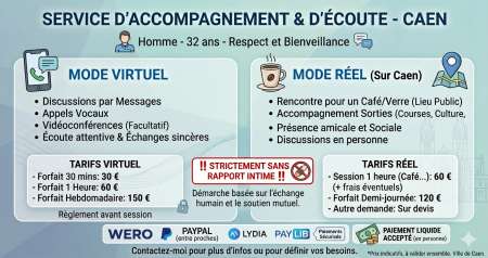 homme 32 Echanges ecoute et presence reel virtuel — photo 2