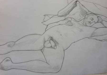 Homme cherche un modèle homme nu